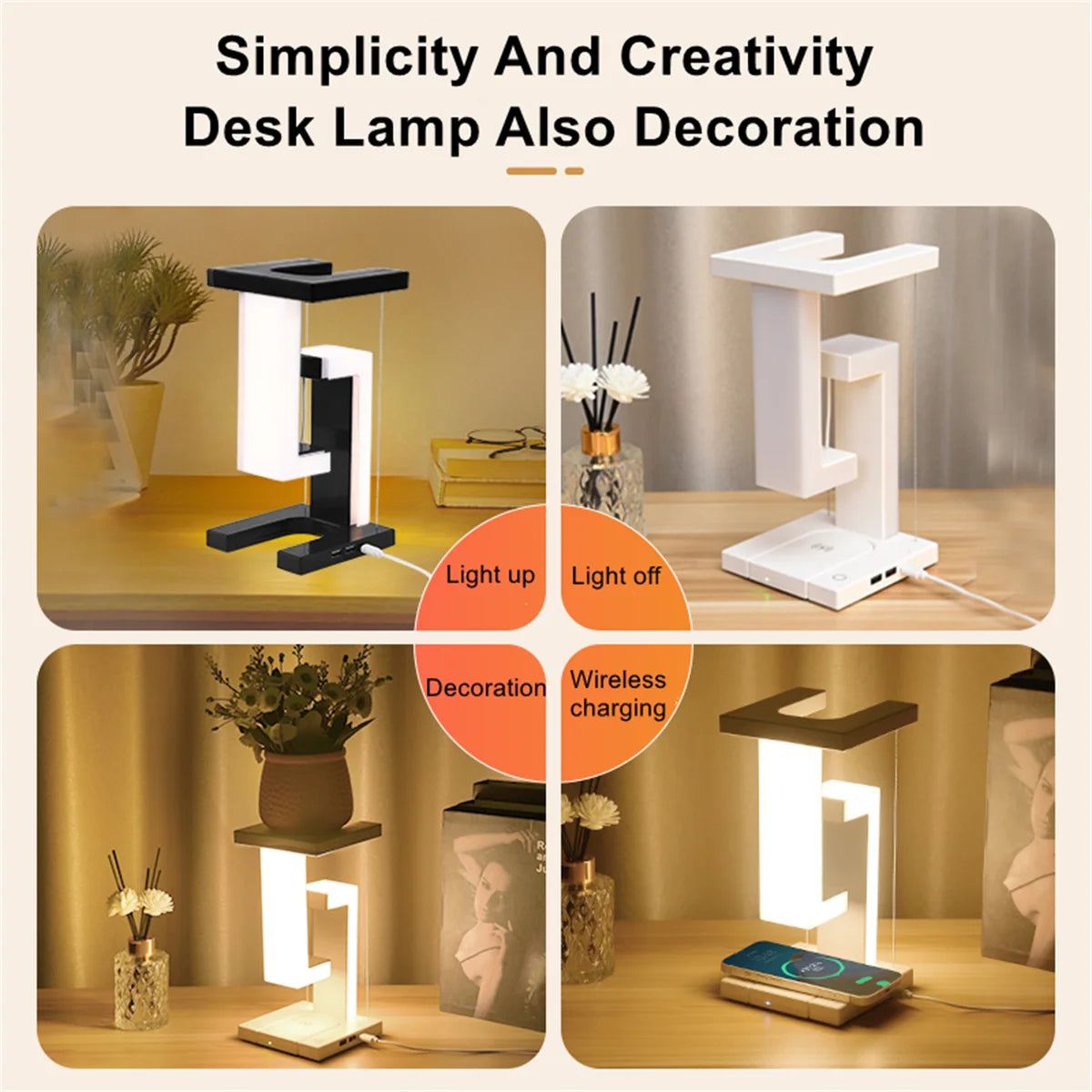 FloatGlow Charging Desk Lamp