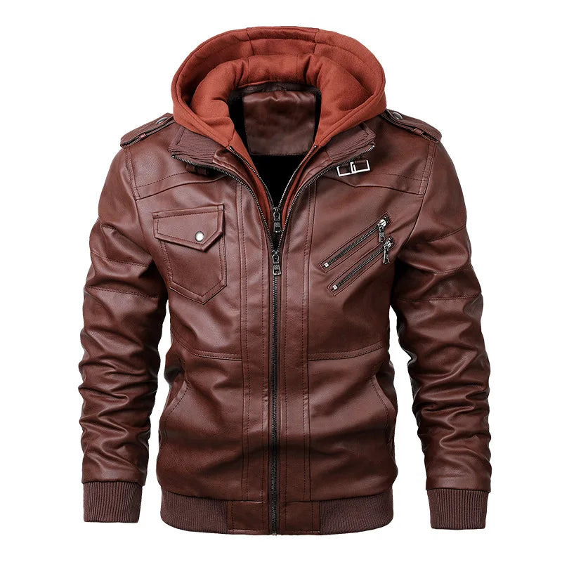 Men’s Classic Leather Jacket – Timeless Style & Durability