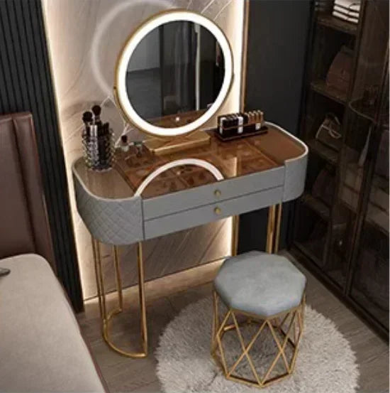Luxury LED Makeup Dressing Table Mirror – White
