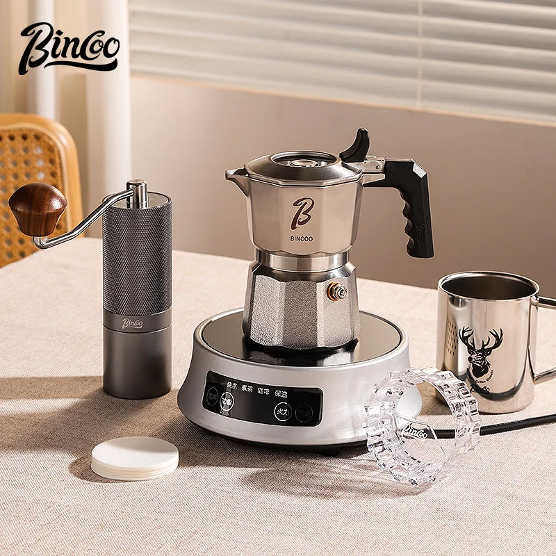 Bincoo 3-Valve Stainless Steel Moka Pot