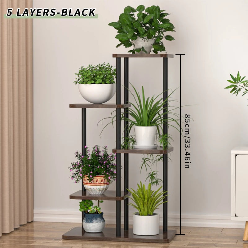 Wooden Multi-Layer Plant Stand