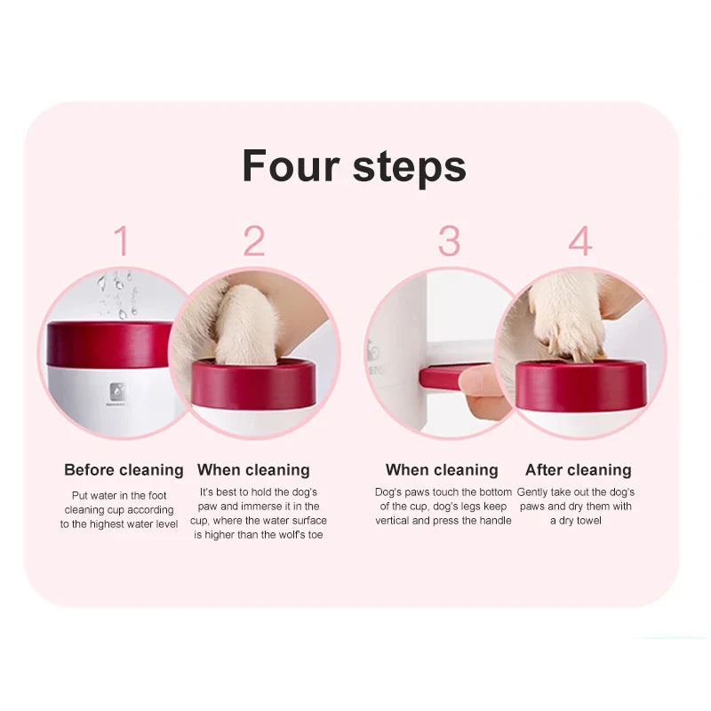 Portable Silicone Dog Paw Cleaning Cup