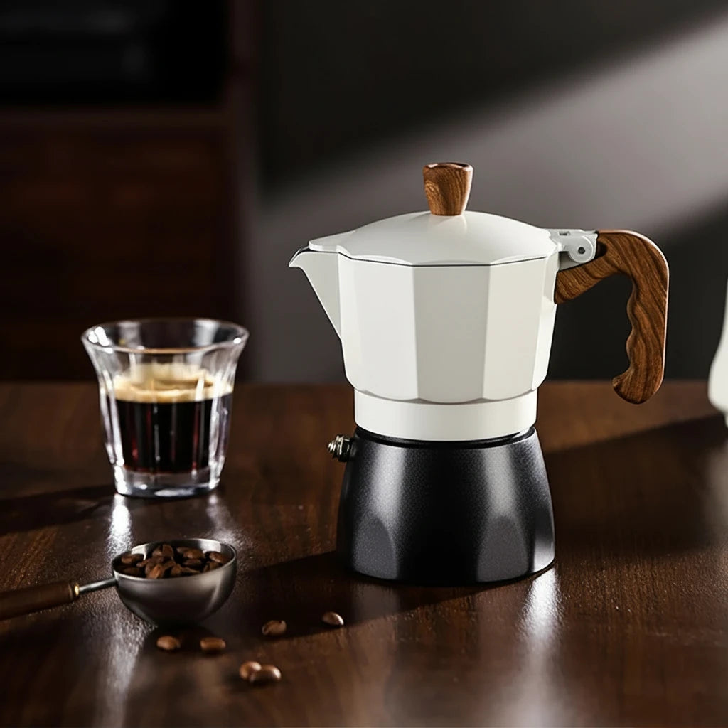 Bincoo Dual Valve Moka Pot Set with Heater