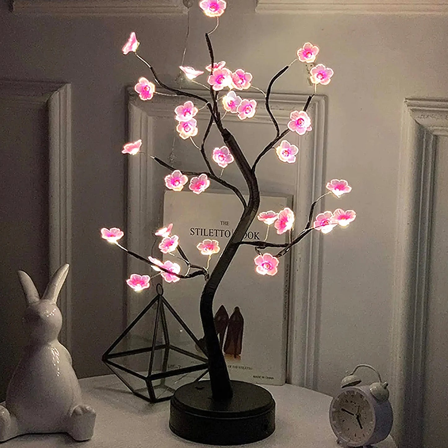 Cherry Blossom LED Table Tree Night Light