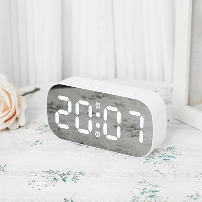 LED Digital Desktop Alarm Clock – Minimalist Electronic Clock for Bedroom & Living Room