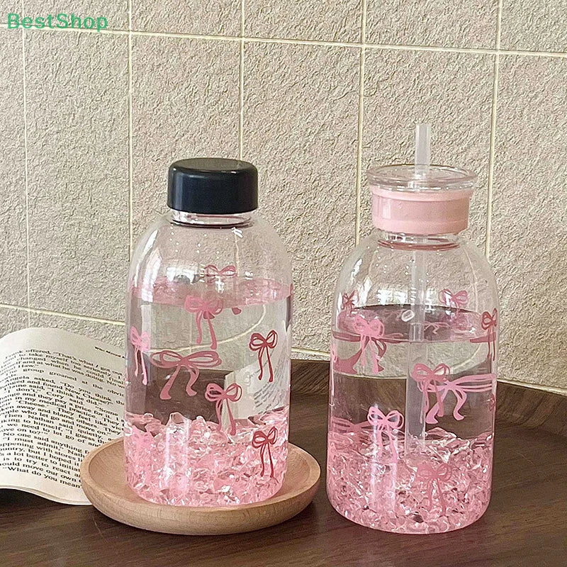 Portable Bowknot Drinking Bottle