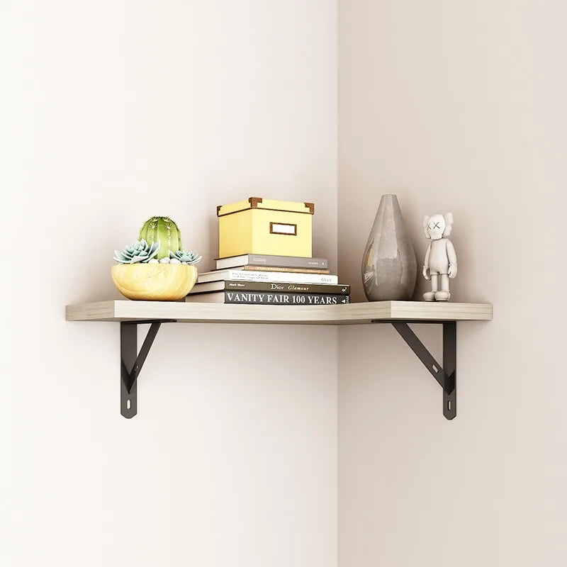 Wooden Corner Floating Shelf