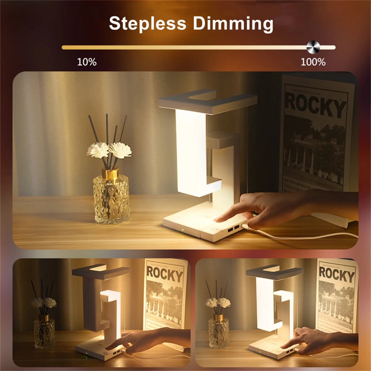 FloatGlow Charging Desk Lamp