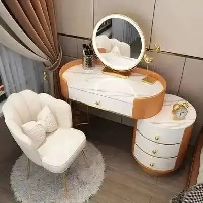 Nordic LED Makeup Dressing Table Set