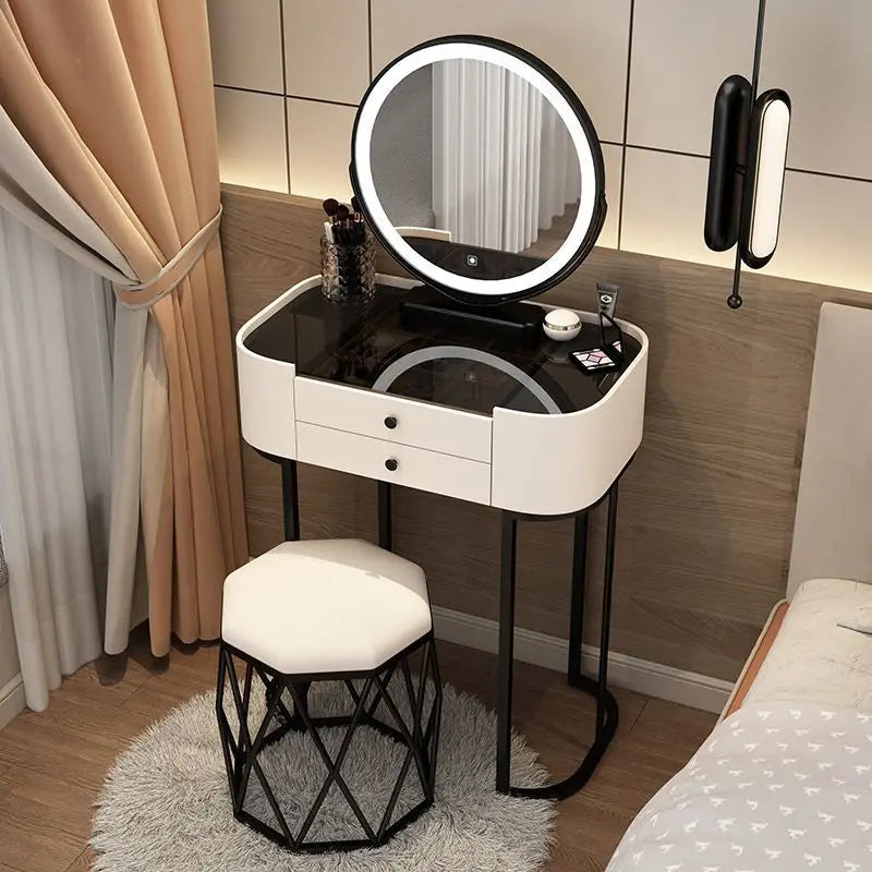Light Luxury Modern Dressing Table with Mirror