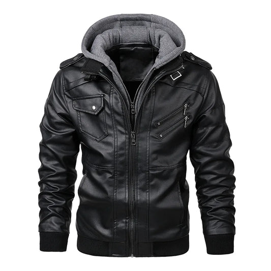Men’s Classic Leather Jacket – Timeless Style & Durability