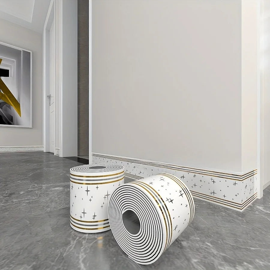Luxury Self-Adhesive Wall & Floor Border – Protective Trim Roll