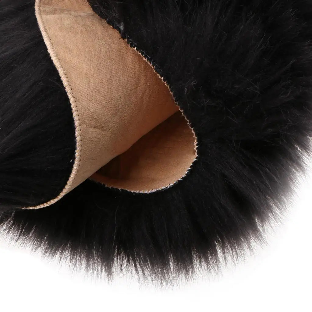 Soft Faux Sheepskin Area Rug – Small Plush Fur Carpet for Bedroom & Home Décor