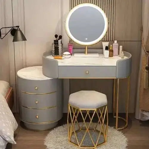 Nordic LED Makeup Dressing Table Set