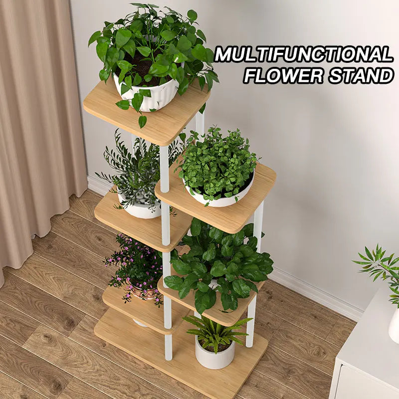 Wooden Multi-Layer Plant Stand