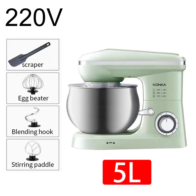 Multifunctional Chef Machine – Automatic Dough Kneader & Egg Beater (3L)