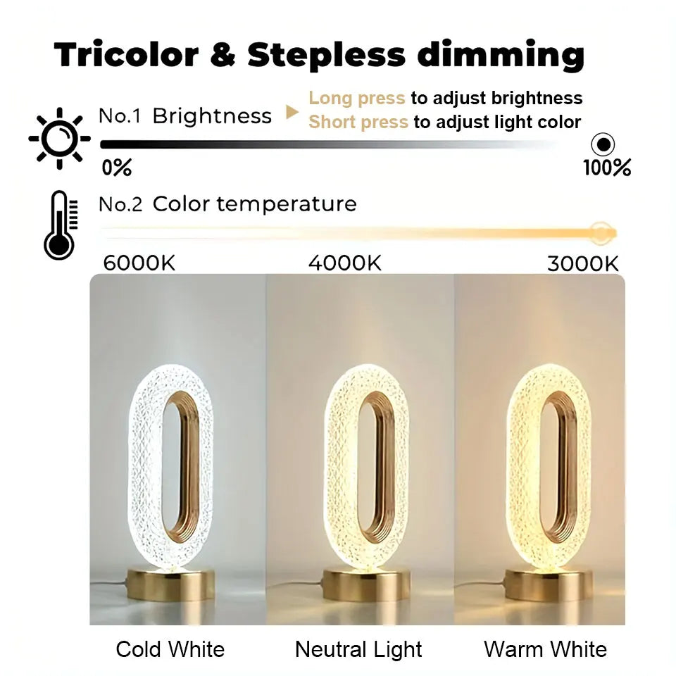 LED Table Lamp – USB Rechargeable