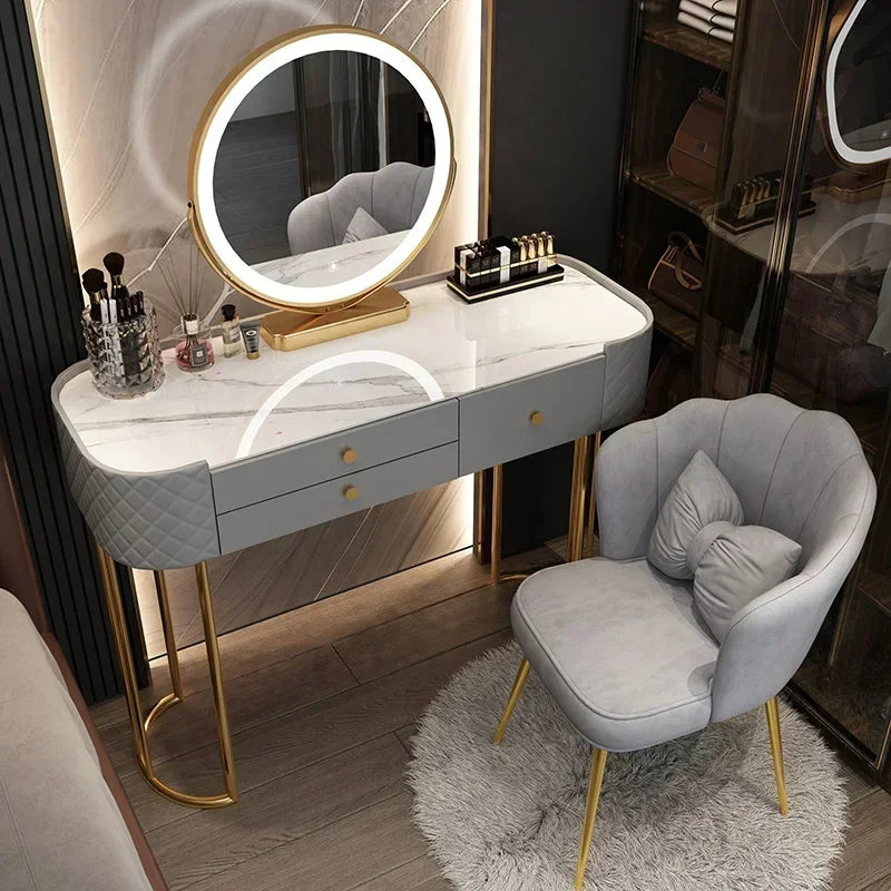 Luxury LED Makeup Dressing Table Mirror – White