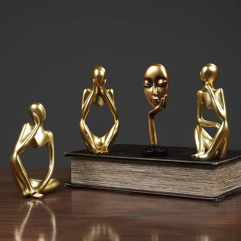 Sandstone Thinker Sculpture