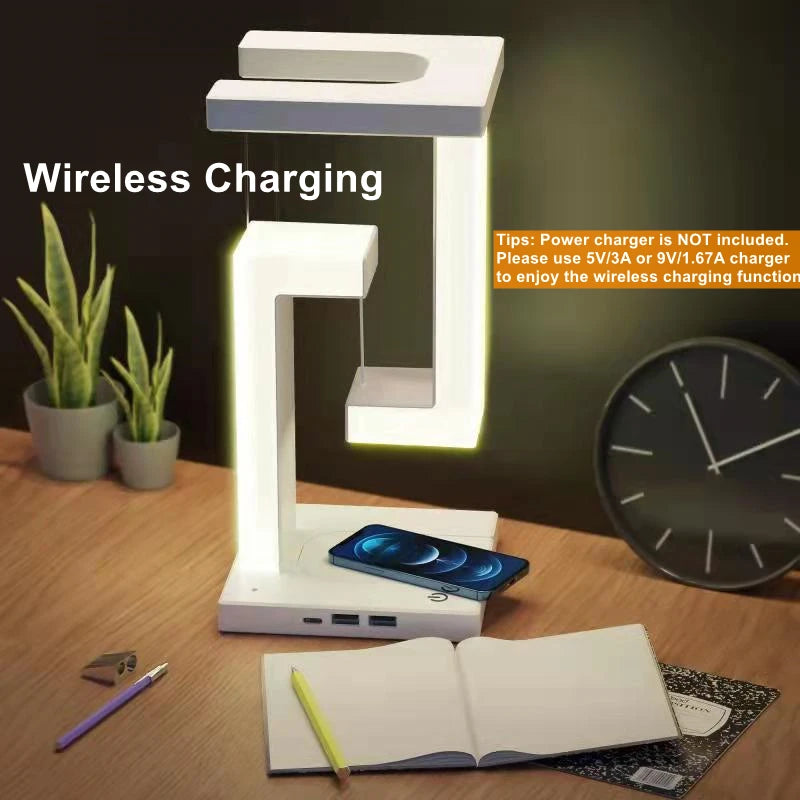 FloatGlow Charging Desk Lamp
