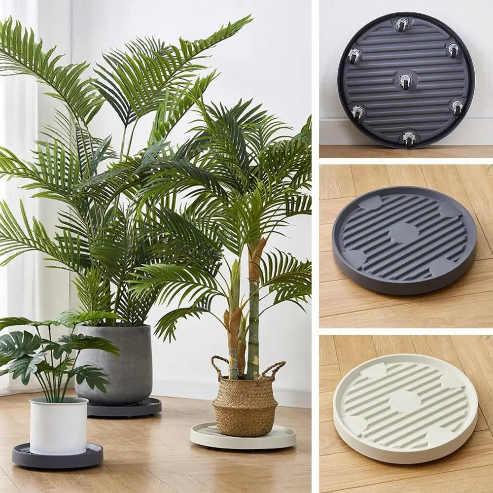 Plant Saucer with Moving Wheels
