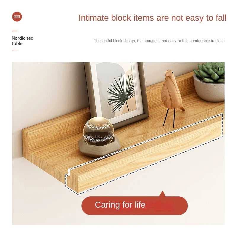 Rectangular Wooden Wall Plant Rack
