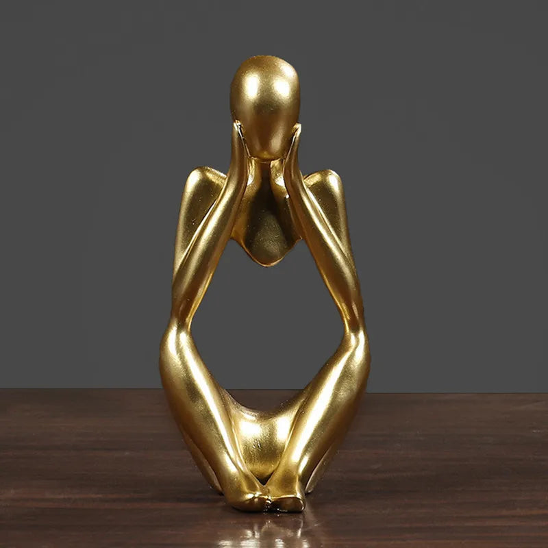 Sandstone Thinker Sculpture