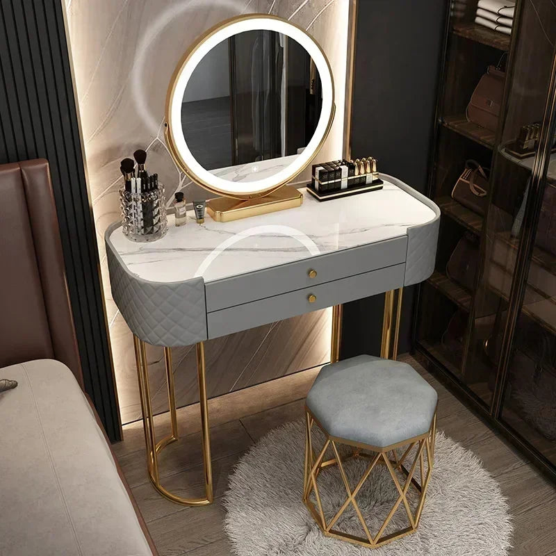 Luxury LED Makeup Dressing Table Mirror – White