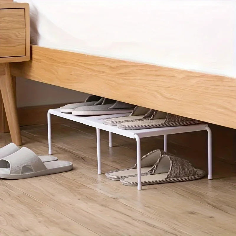 Adjustable Multi-Tier Plastic Shoe Rack