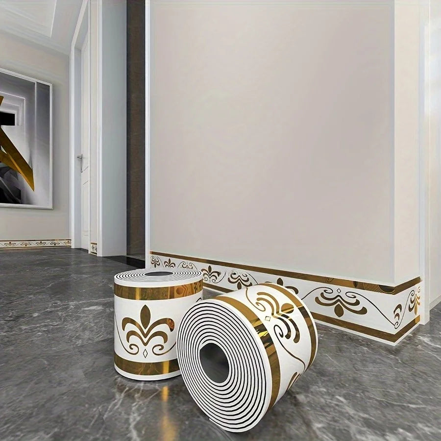 Luxury Self-Adhesive Wall & Floor Border – Protective Trim Roll
