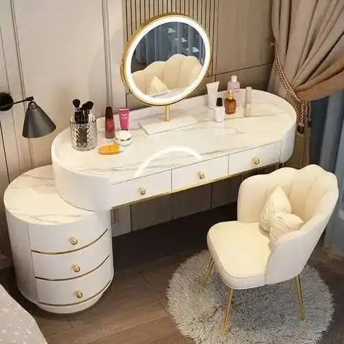 Nordic LED Makeup Dressing Table Set