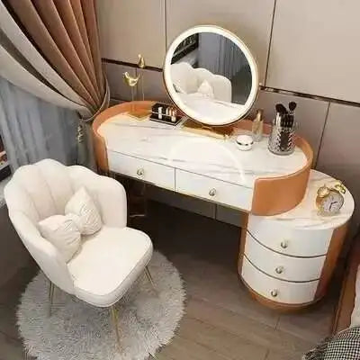 Nordic LED Makeup Dressing Table Set