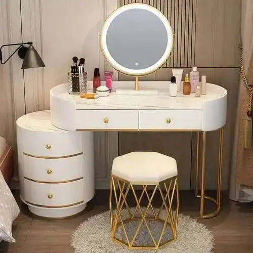 Nordic LED Makeup Dressing Table Set