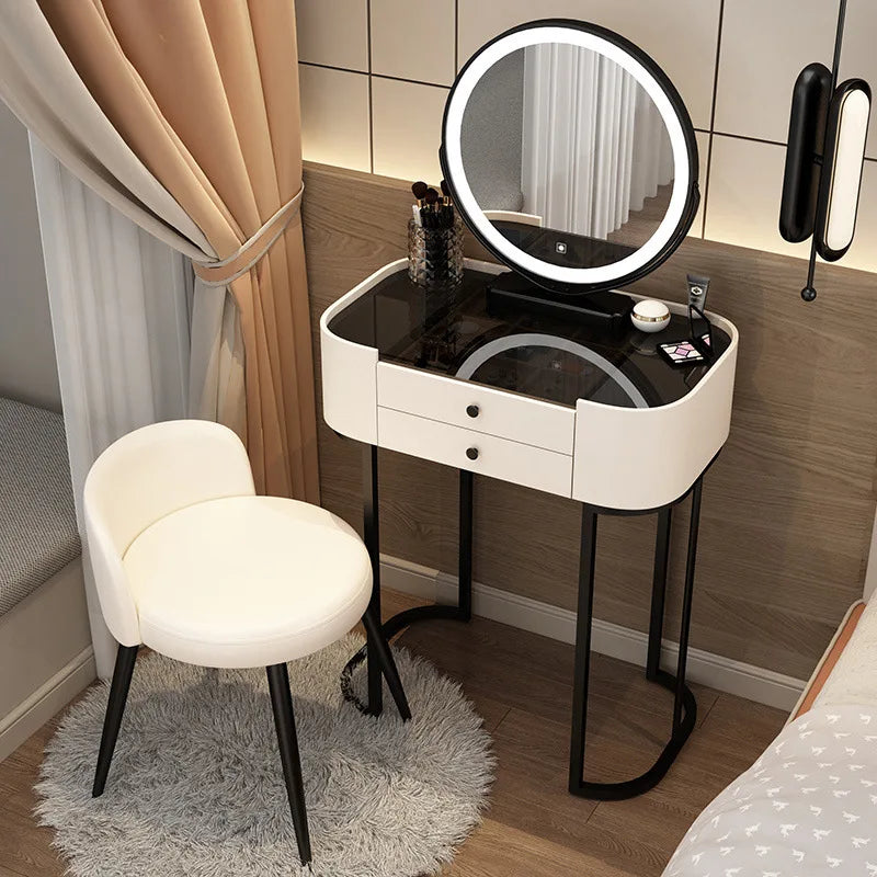 Light Luxury Modern Dressing Table with Mirror