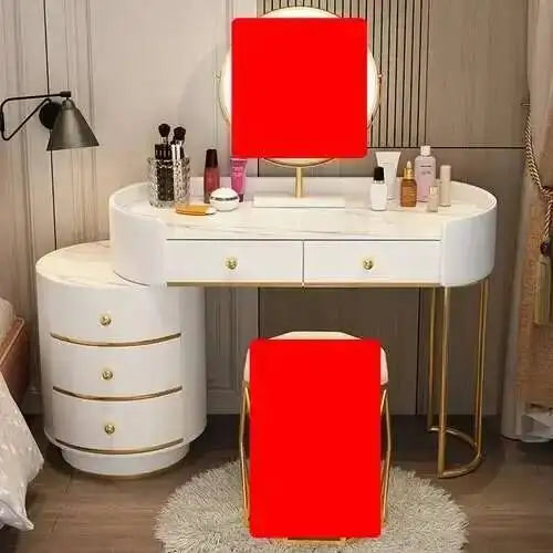 Nordic LED Makeup Dressing Table Set