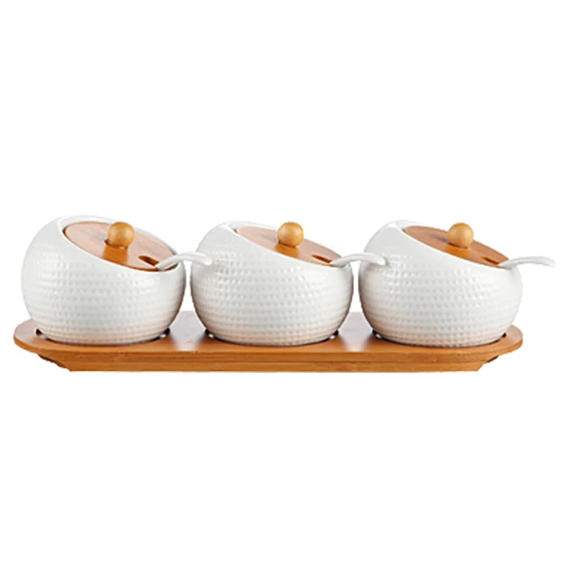 Ceramic Seasoning Jar with Lid