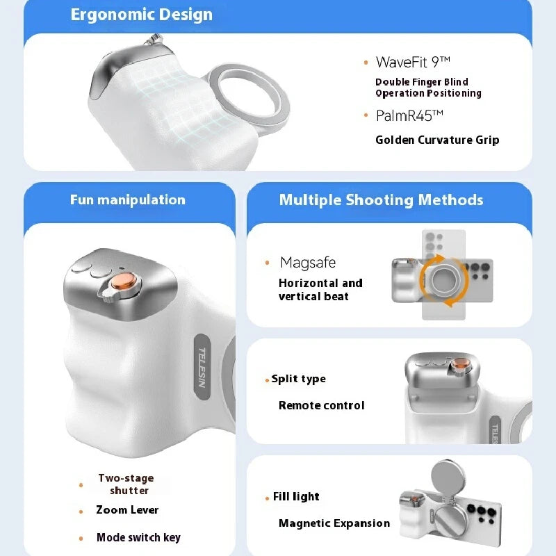 Magnetic Hand Grip Phone Holder for iPhone/Android