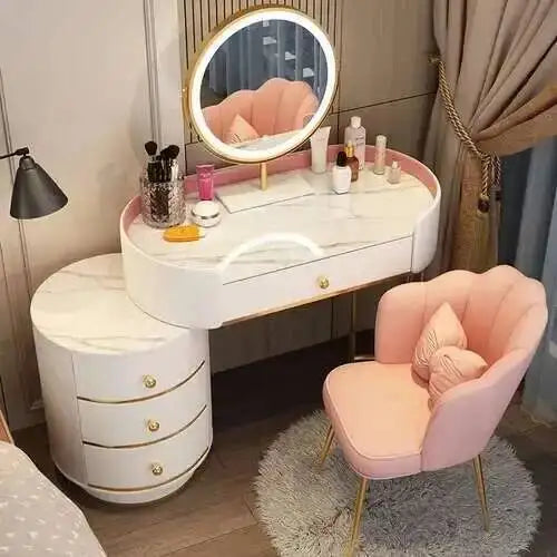 Nordic LED Makeup Dressing Table Set