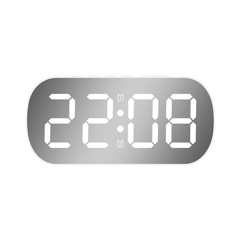 LED Digital Desktop Alarm Clock – Minimalist Electronic Clock for Bedroom & Living Room