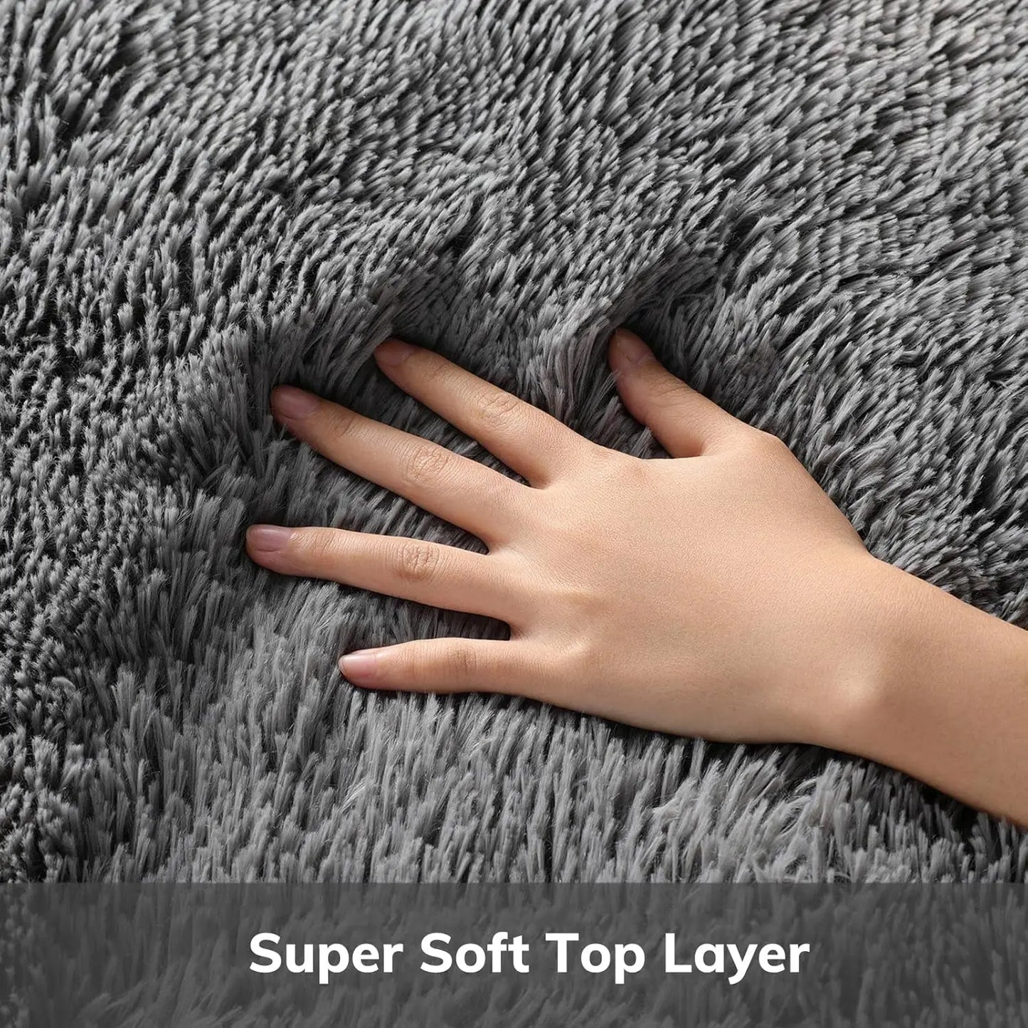 Soft Tie-Dye Plush Carpet – Modern Cozy Bedroom & Living Room Rug