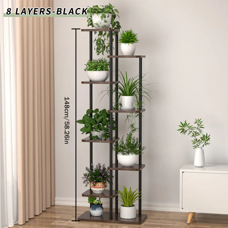Wooden Multi-Layer Plant Stand