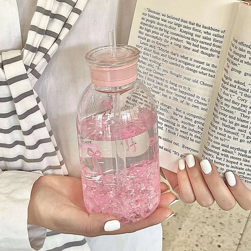 Portable Bowknot Drinking Bottle