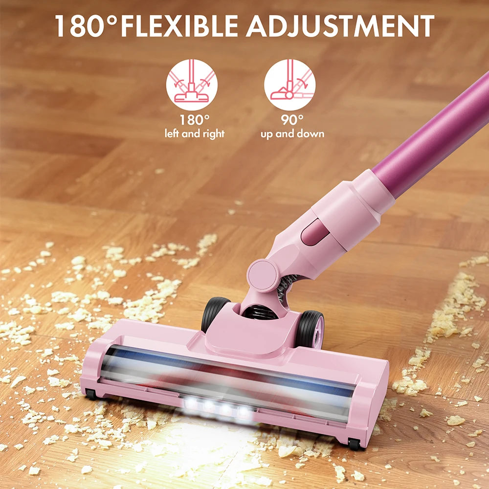 cordless vacuum cleaner with LED display – 28KPa suction