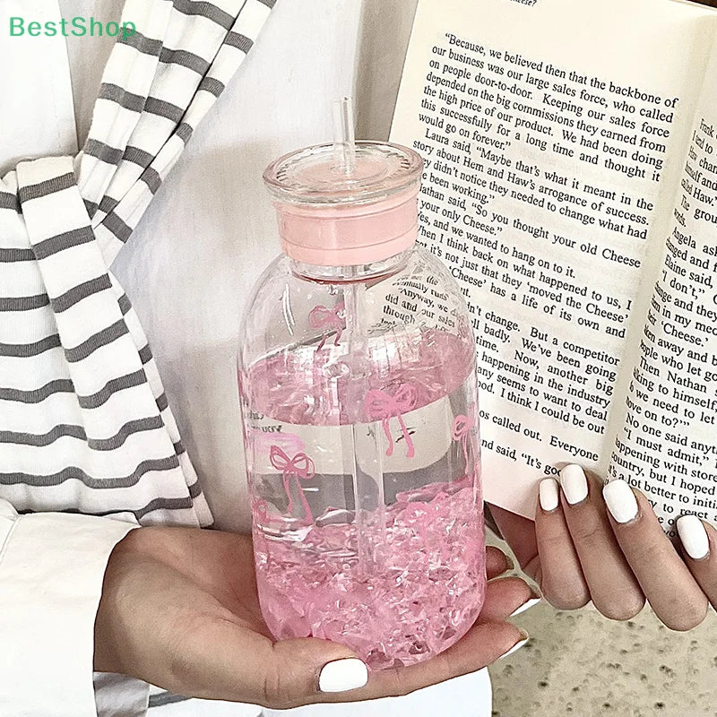 Portable Bowknot Drinking Bottle