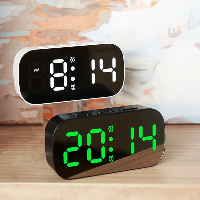 LED Digital Desktop Alarm Clock – Minimalist Electronic Clock for Bedroom & Living Room