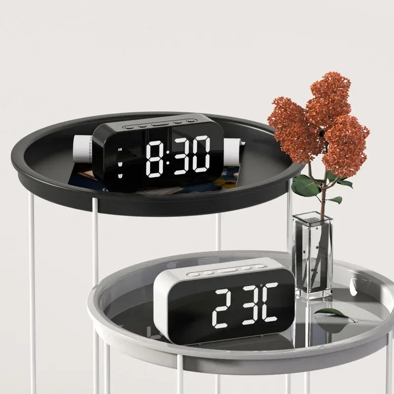 Voice Control LED Digital Alarm Clock
