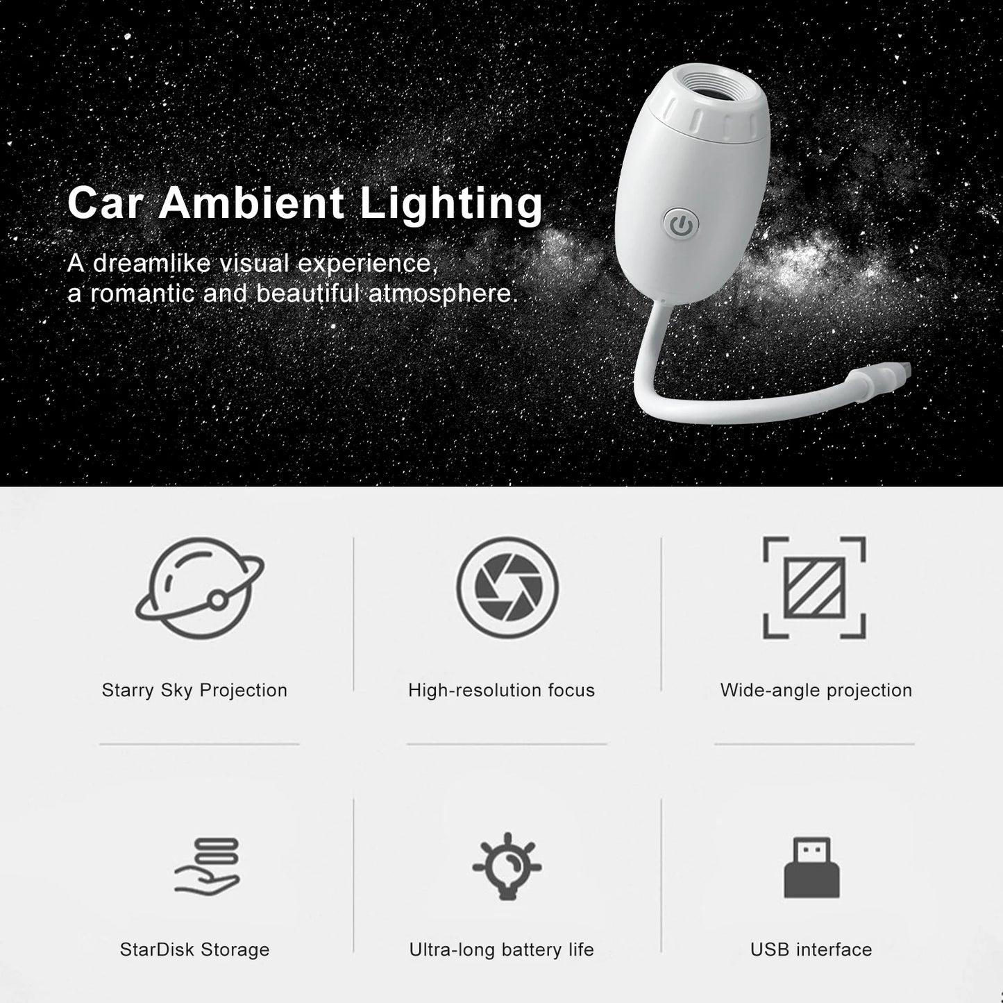 GalaxyGlow Star Projector Light