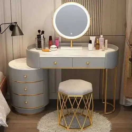 Nordic LED Makeup Dressing Table Set