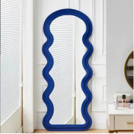 Wave Full-Length Mirror – Modern Irregular Standing Mirror for Home & Boutiques