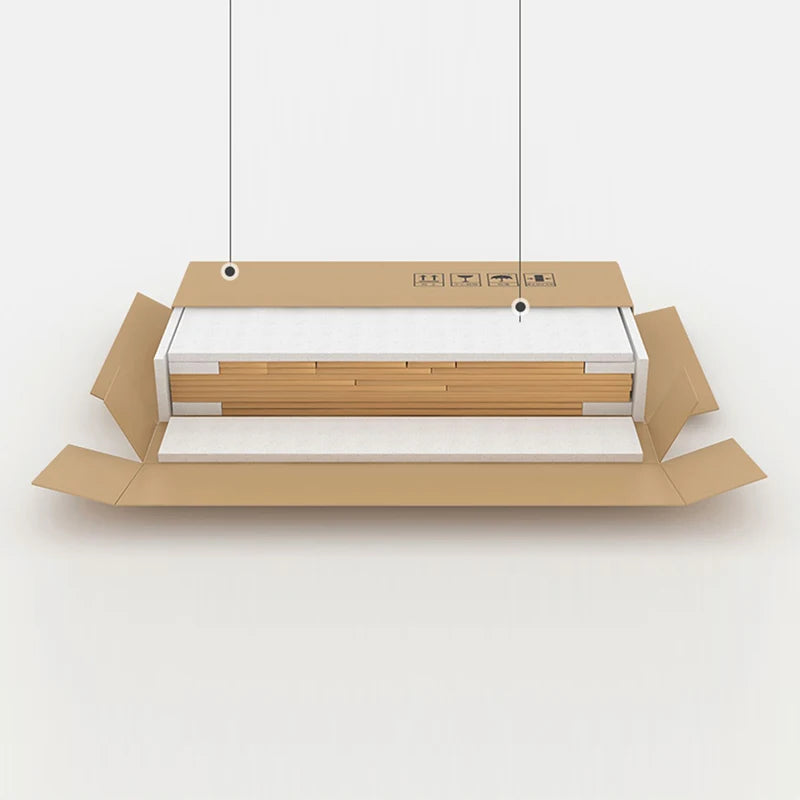 Rectangular Wooden Wall Plant Rack